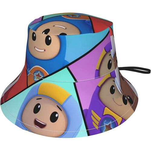 Kerota Chapeau Pour Bébé Filles Garçons Enfants Infantile Chapeaux Avec Sangle De Menton Réglable Doux Été Protection Solaire Chapeau De Voyage Chapeau De Pêcheur Go Jetters Animation Pare-Soleil Cap S