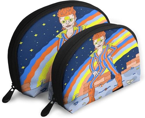 David Bowie Sacs À Main Sur Mesure Sac À Main Pochette Portefeuille Cosmétique Sac De Voyage Sac De Rangement En Forme De Coquillage Taille L Et L