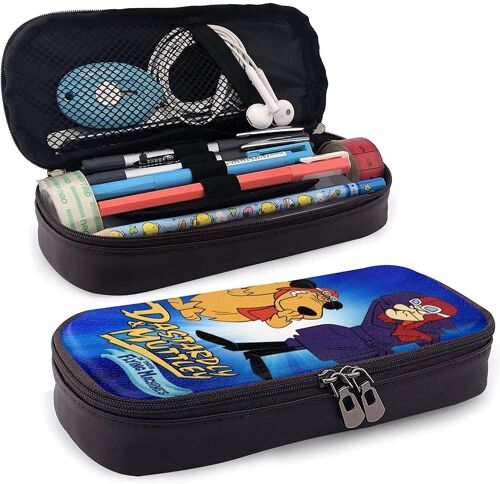 Dastardly And Muttley Trousse À Crayons En Cuir Personnalisée Pour Garçons Et Filles