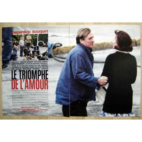 Paris Match N°2573, Coupure De Presse, Gérard Depardieu, Carole Bouquet