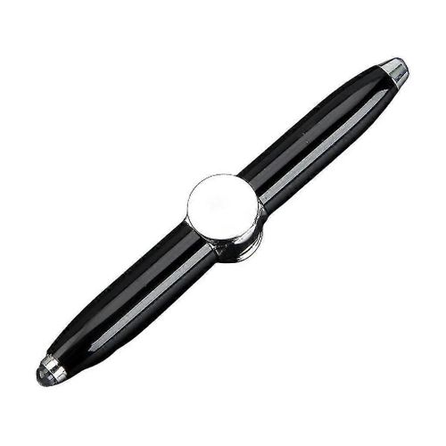 Fingertip Fidget Pen Facile Rotation Décompression Jouet Toupies Pour Écoles-brillant Noir