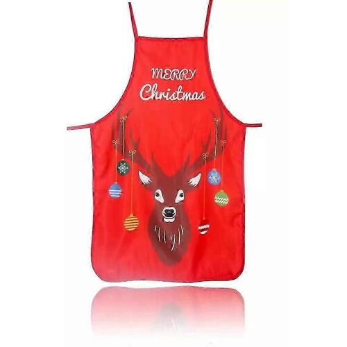 1 pcs Noël tablier bonhomme de neige père Noël renne dessin animé tablier de cuisine (style 4)