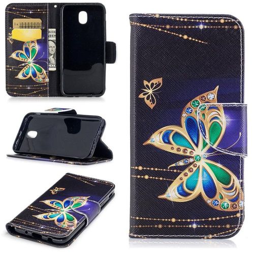 Saturcase Beau Motif Pu Cuir Magnétique Flip Portefeuille Support Porte-Carte Protecteur Coque Housse Étui Pour Samsung Galaxy J5 (2017) Sm-J530f (Design-8)