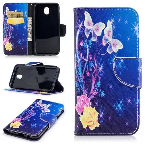 Saturcase Beau Motif Pu Cuir Magnétique Flip Portefeuille Support Porte-Carte Protecteur Coque Housse Étui Pour Samsung Galaxy J5 (2017) Sm-J530f (Design-6)