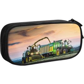Trousse À Crayons Tracteur Grande Capacité 2 Compartiments Pour Adolescents, Étudiants, Adultes, Couleur, 21.00cm*10.5cm*5.00cm, Ensemble Cartable