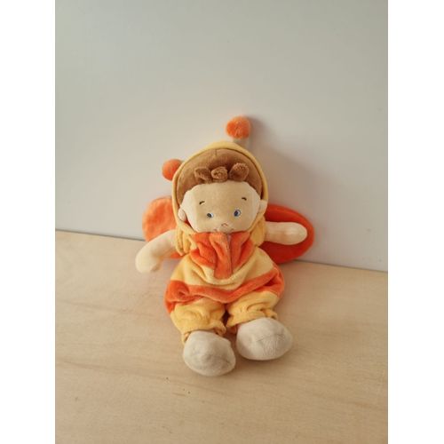 Doudou Abeille Jaune Orange Nicotoy