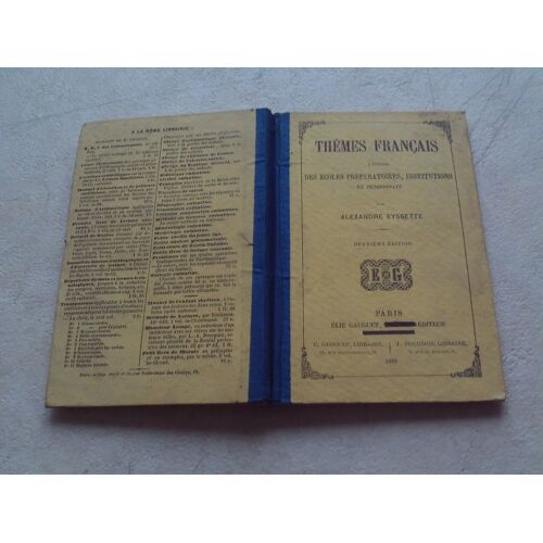 Thèmes Français À L'usage Des Écoles Préparatoires, Institutions Et Pensionnats.
