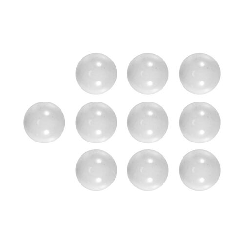 10 Pcs Billes 16mm Verre Billes Culotte Boules De Verre Décoration Couleur Pépites Jouet Blanc