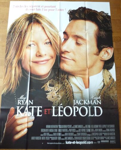 Kate Et Léopold De James Mangold Avec Hugh Jackman, Meg Ryan... - Affiche Originale De Film Format 120 X 160 Cm