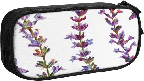 Trousse À Crayons Blooming Flower Waves Spiral Curly, Grande Capacité Grande Pochette Porte-Stylo