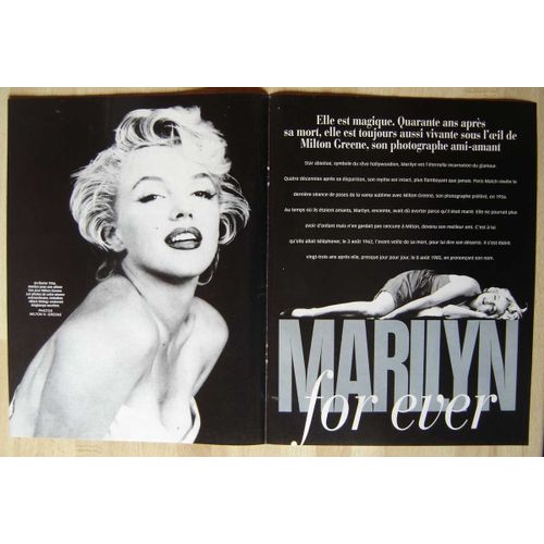 Paris Match N°2776, Coupure De Presse, Marilyn Monroe