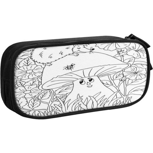 Trousse À Crayons Ballon De Rugby Sur Té De Frappe, Grande Capacité Grande Pochette Porte-Stylo