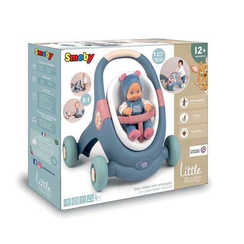 Ls-Little Smoby Ls Baby Walker 3 En 1 + Poupon