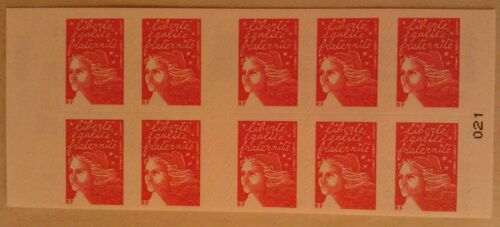 Carnet 10 Timbres Marianne Du 14 Juillet Tvp Yvert Et Tellier N°3419-C13 Grand Concours National Dessinez La Nouvelle Marianne Neuf Non Plié