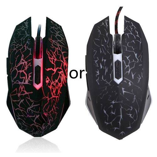souris de jeu filaire souris ergonomiques USB lumineuses pour ordinateur portable PC jeux / travail