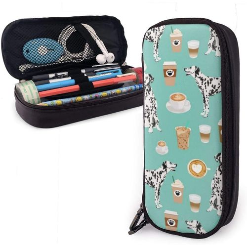 Organisateur Papeterie Sac Dalmatiens Mignon Menthe Caf¿¿ Meilleur Dalmatien Chien Trousse ¿¿ Crayons Pochette ¿¿ Crayons ¿¿