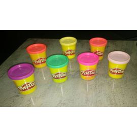 Lot De Pâte À Modeler Play-Doh Neuf - 7 Pots Pour Fille Play Doh Jeu Jouet Enfant Pate A Loisir Créatif Rose Fluo / Violet / Rose Foncé / Vert Turquoise Foncé / Jaune Clair / Orange Fluo / Rose Clair
