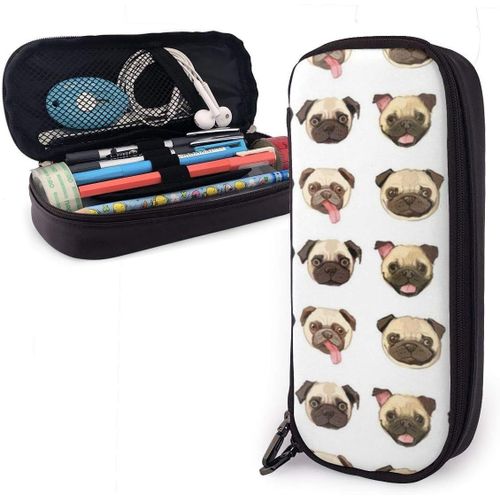 ¿¿Tui ¿¿ Crayons En Cuir Mignon Dr?Le Carlin Chien Sac ¿¿ Crayons Pochette ¿¿ Crayons Dr?Le ¿¿Tui ¿¿ Crayons Mignon Pour ¿¿Tudi