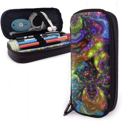 Organisateur Papeterie Sac Dessin¿¿ Triipy Rasta Trousse ¿¿ Crayons Compartiments Trousse ¿¿ Crayons ¿¿Tanche En Cuir Trouss