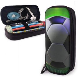 Trousse ¿¿ Crayons Cool Football Football Noir Pochette ¿¿ Crayons Grande Trousse En Cuir Dr?Le Organisateur Statio