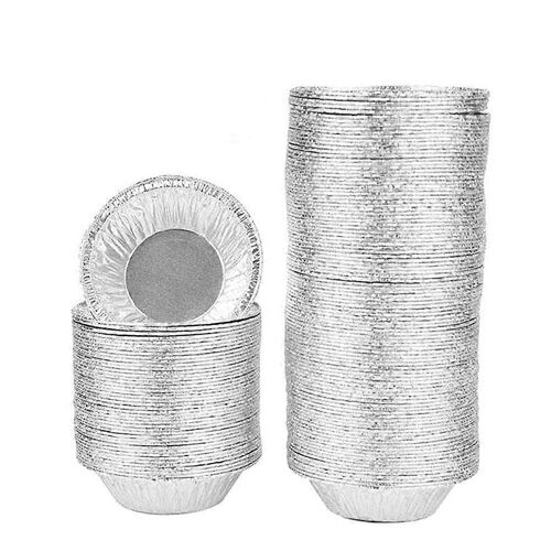 Mini Moules À Tarte, Moules À Tarte Aux ?Ufs Jetables De 2,8 Pouces Pour La Cuisson, Ustensiles De Cuisson En Papier D'aluminium Pour La Cuisson, Fabrication De Tartelettes 500 Pcs