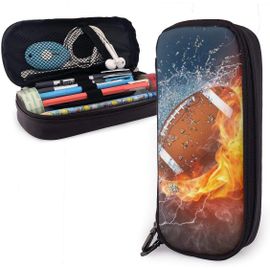 Trousse ¿¿ Crayons Football Am¿¿Ricain Avec Feu Big Pen Bag Cute Pencil Pouch