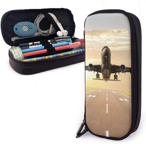 Trousse ¿¿ Crayons Avion A D¿¿Coll¿¿ Pochette ¿¿ Crayons Compartiments Organisateur Sac De Papeterie Sac ¿¿ Crayons L¿¿Ger Pour L'¿¿