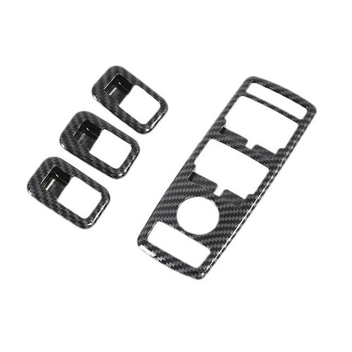 Bouton De Fenêtre De Voiture Décoratif En Fibre De Carbone Ascenseur De Porte Pour Modèle X 2017-2019 Abs Lève-Vitre Bout