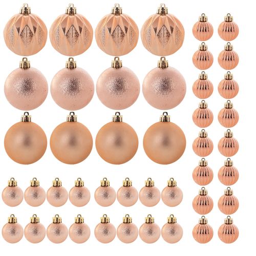 KADAX Ensemble de Boules de Noël 44pcs 3/6cm Mélange de Cuivre