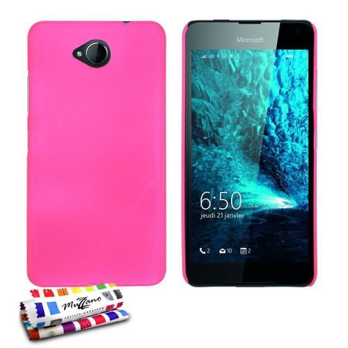 Coque Rigide Microsoft Lumia 650 Rose Fushia " Pearls " Ultra-Slim (B35)