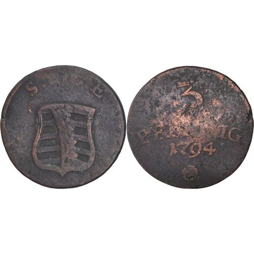 Allemagne - 1794 - Grand Duché De Saxe Weimar - 1794 - 3 Pfennig - 04-143