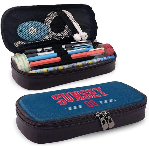 ¿¿Tui ¿¿ Crayons En Cuir ¿¿ La Mode Proshantomax Pour Rock Rockabilly Band Logo Pencil Bag