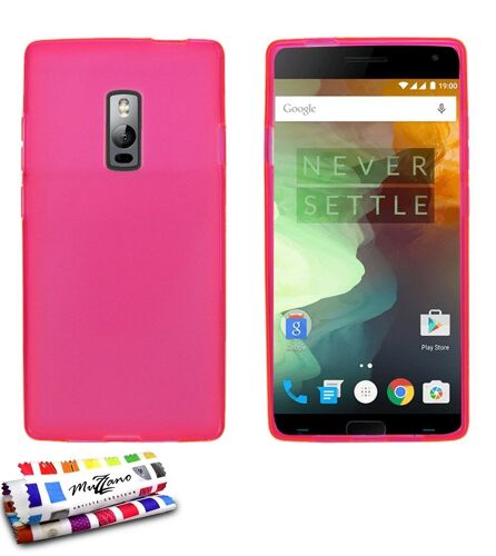 COQUE SOUPLE ONEPLUS 2 ROSE " GLOSSY HYBRID " ULTRA-SLIM (B33)
