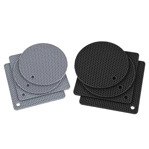 Paquet De 8 Dessous De Plat En Silicone Pour Plats Chauds, Manique Résistant À La Chaleur, Coussins Chauffants Polyvalents Antidérapants Pour La Cuisine, Sous-Verre