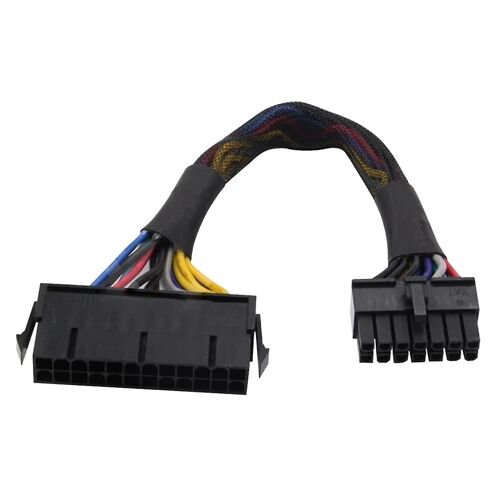Câble d'alimentation ATX 24 broches à 14 broches Câble gainé tressé pour carte mère Q77 B75 A75 Q75