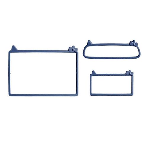 Instrument De Voiture Bleu 3pcs + Écran De Navigation + Garniture De Cadre De Protection De Rétroviseur Intérieur Pour Dolphin Mini / Seagull