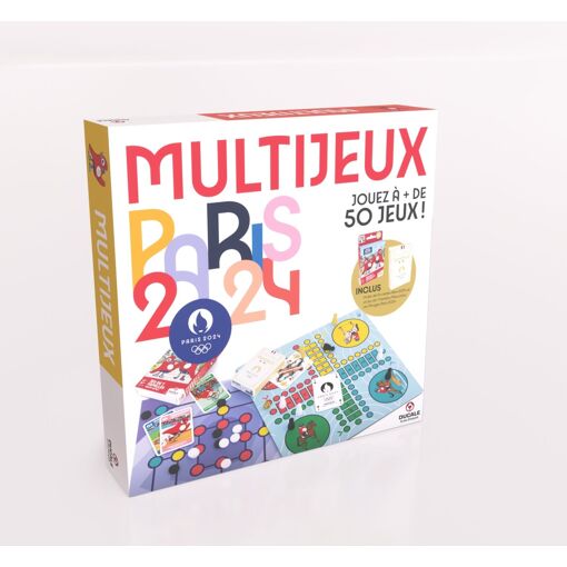 Jeu De Société Multijeux Paris 2024 - 54 Cartes, 2 à 12 Joueurs, Neuf Fabriqué En France