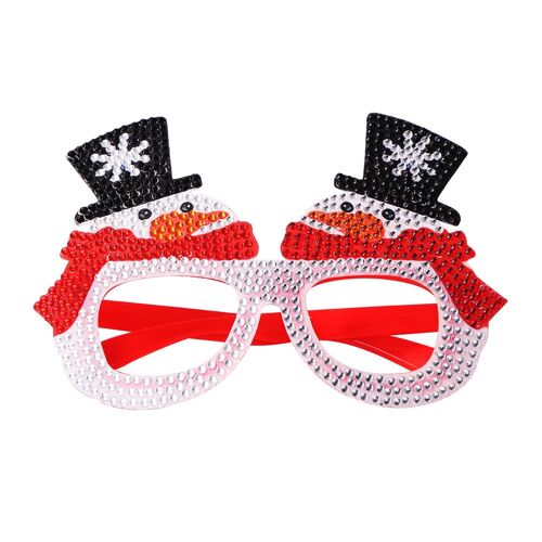 Lunettes De Noël En Diamant Pour Enfants Et Adultes, Jouet Avec Cadre En Résine 5d, À Faire Soi-Même, Cadeau De Décoration De Noël