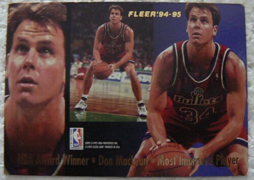 Don Maclean / Hakeen Olajuwon - Fleer 94-95 - Nba Award Winner