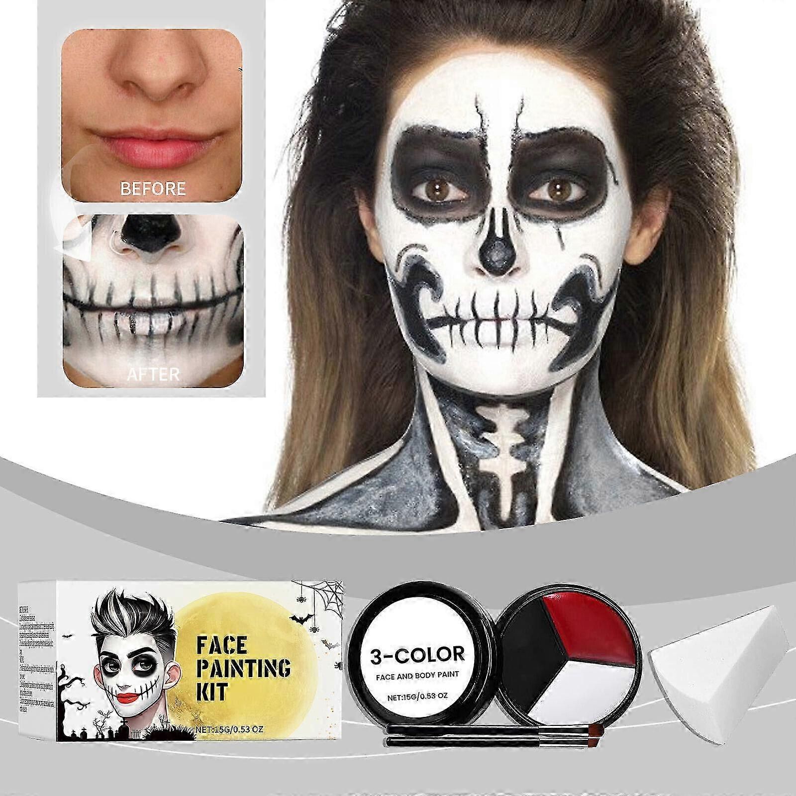 Maquillage Blanc Clown pas cher - Meilleures offres Soldes Hiver 2026, image size:1600x1600