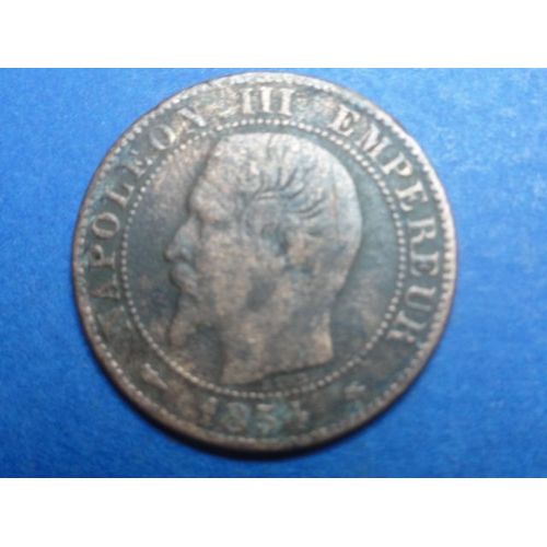 Napoléon I.I.I 5 Cmes 1854 B.B, Petite Abeille