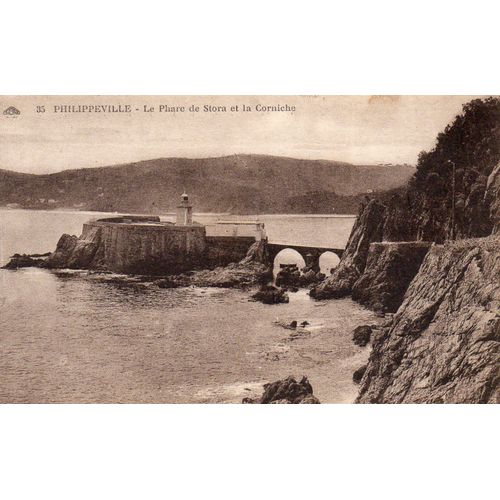 Cpa N° 35 Philipeeville Algerie Le Phare De Stora Et La Corniche - Edition Cie Des Arts Photomecaniques
