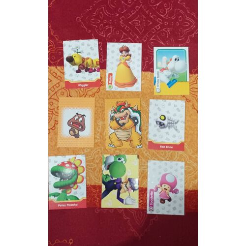 Lot De 9 Cartes Panini Super Mario