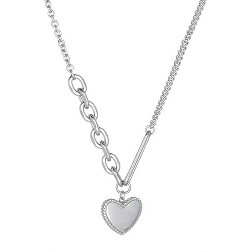 Japonais Et Coréen Amour Collier Femme Ins Tendance Hip-Hop Punk Pull Chaîne