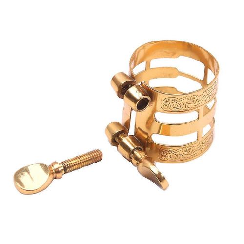 Saxophone Alto/Ténor Saxophone Ligature Attache Embouchure Robuste En Métal De Couleur Argentée