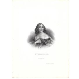 Gravure Mademoiselle De Lavalliere
