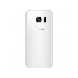 Coque Arriere / Cache Batterie Samsung Galaxy S 7 Edge - Blanc - Adhesif Inclus
