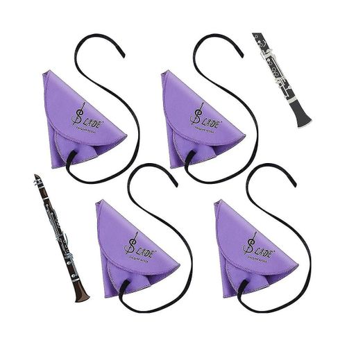 4 Pcs Clarinette Écouvillon Clarinette Chiffon De Nettoyage Pull À Travers Tampon Nettoyant Chiffon Pour Intérieur Tube Suitab-Hy