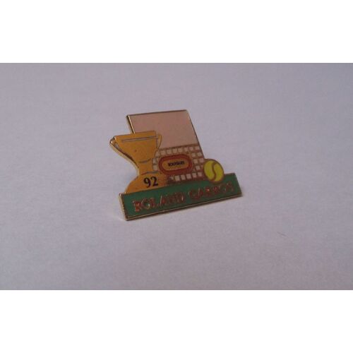 Pin's Tennis / Roland Garros 1992 - Bouygues (Egf Signé Blue Lagoon)