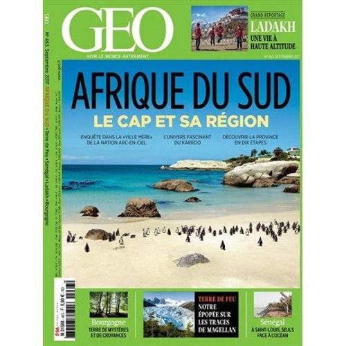 Geo . Afrique Du Sud , Le Cap Et Sa Region